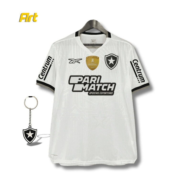 Camisa Botafogo III Masculina 24/2025 + Brinde Chaveiro - C/ Patrocínios Versão Torcedor