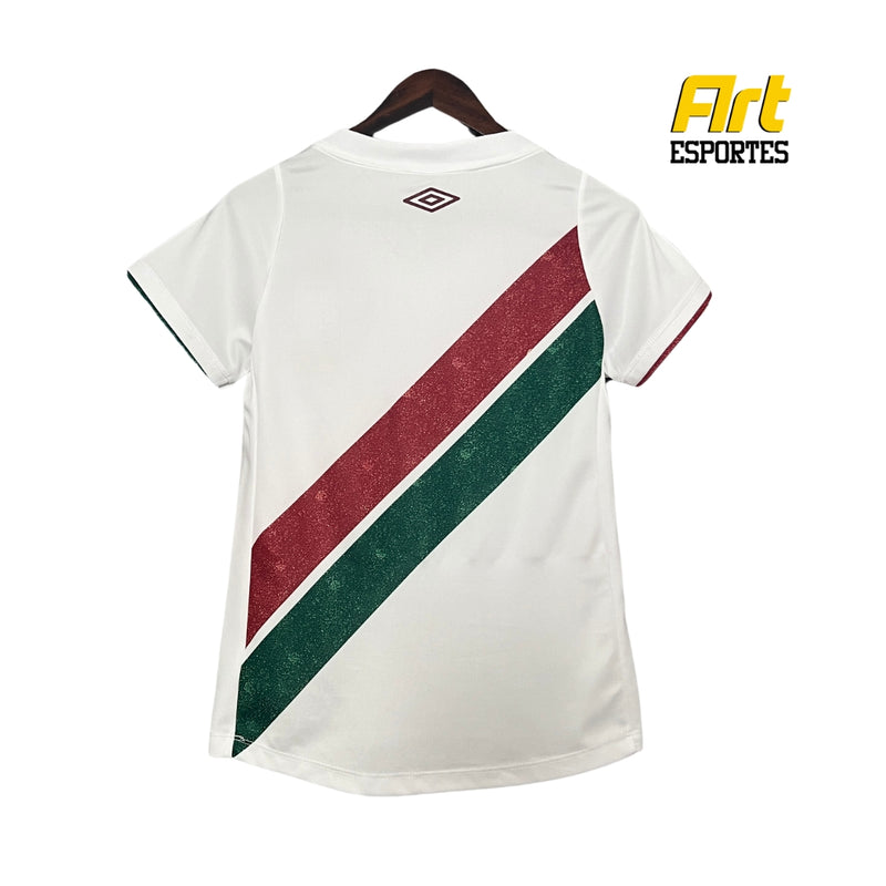 Camisa Fluminense II Feminina Umbro 24/25 - Versão Torcedor Branco