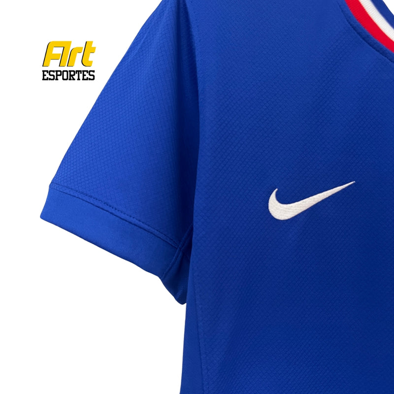 Camisa França I Feminina 2024/25 Nike Versão Torcedor Azul