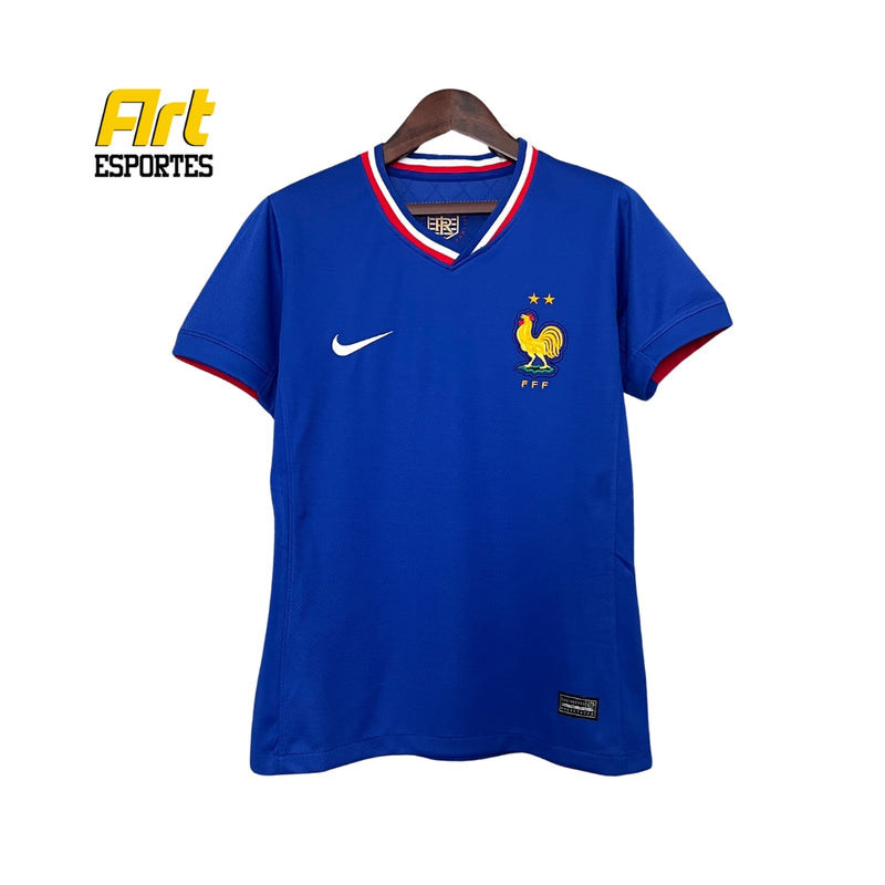 Camisa França I Feminina 2024/25 Nike Versão Torcedor Azul