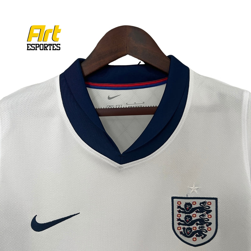 Camisa Inglaterra I Feminina 2024/25 Nike Versão Torcedor Branca