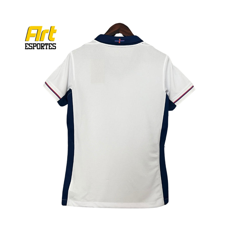 Camisa Inglaterra I Feminina 2024/25 Nike Versão Torcedor Branca