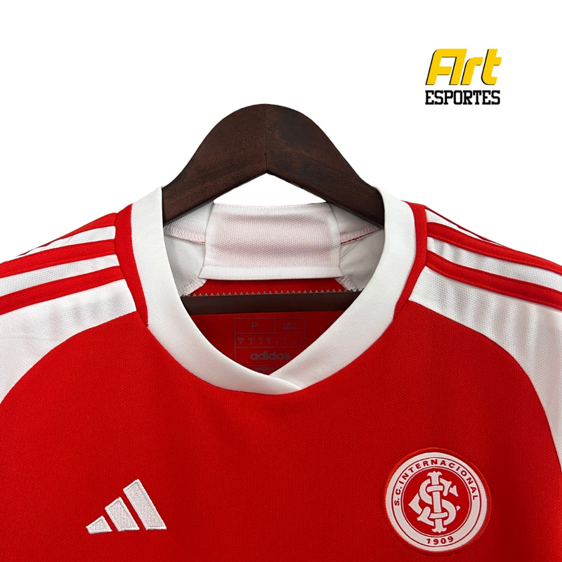 Camisa Internacional I Feminina Adidas 24/25 - Versão Torcedor Vermelho