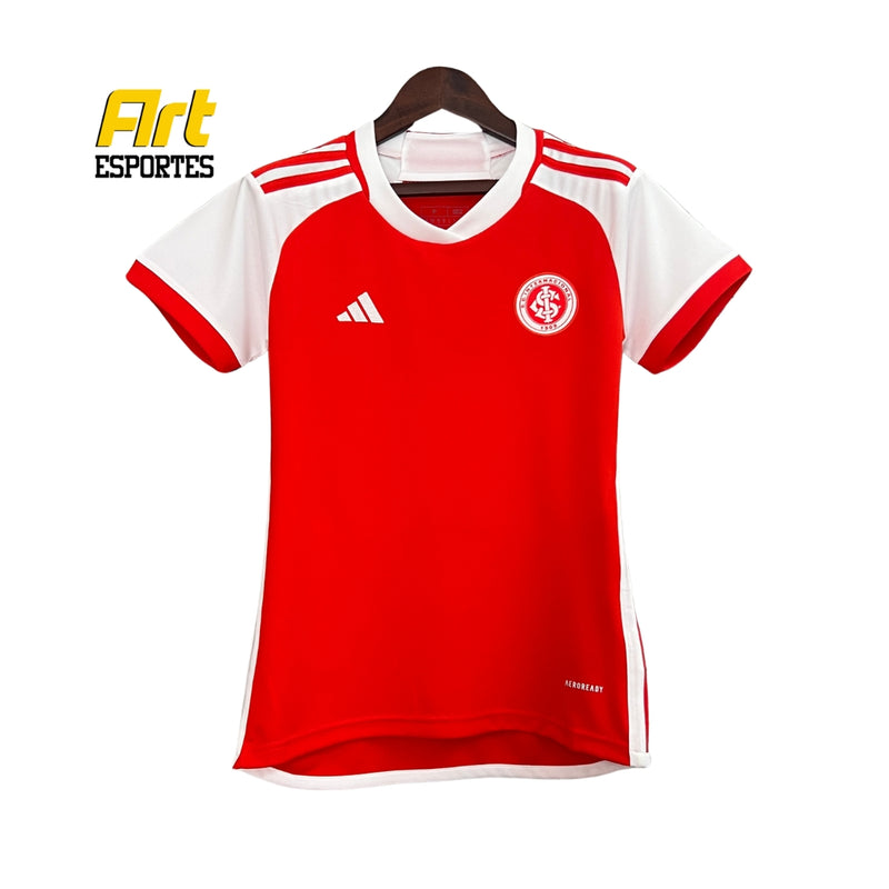 Camisa Internacional I Feminina Adidas 24/25 - Versão Torcedor Vermelho