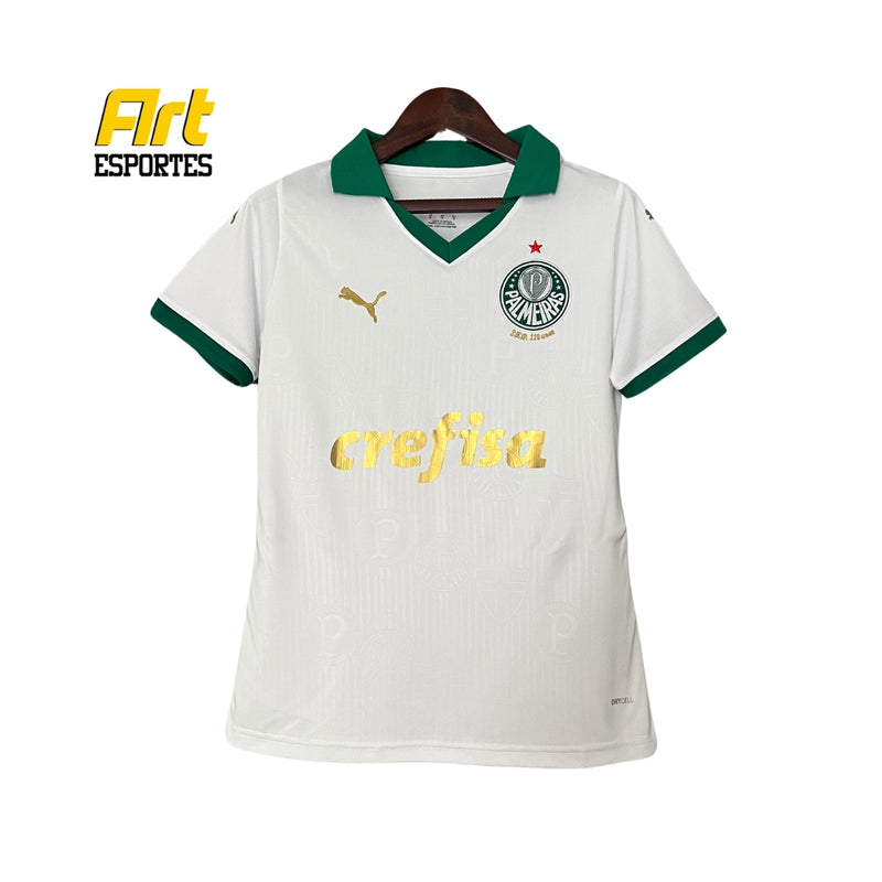 Camisa Palmeiras II Feminina Puma 24/25 - Versão Torcedor Branco