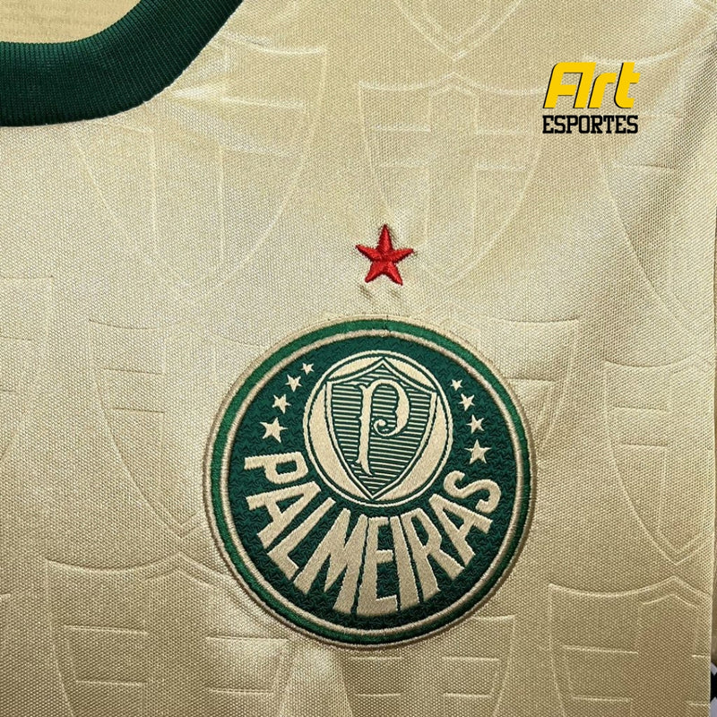 Camisa Palmeiras III Feminina Puma 24/25 - Versão Torcedor Dourado