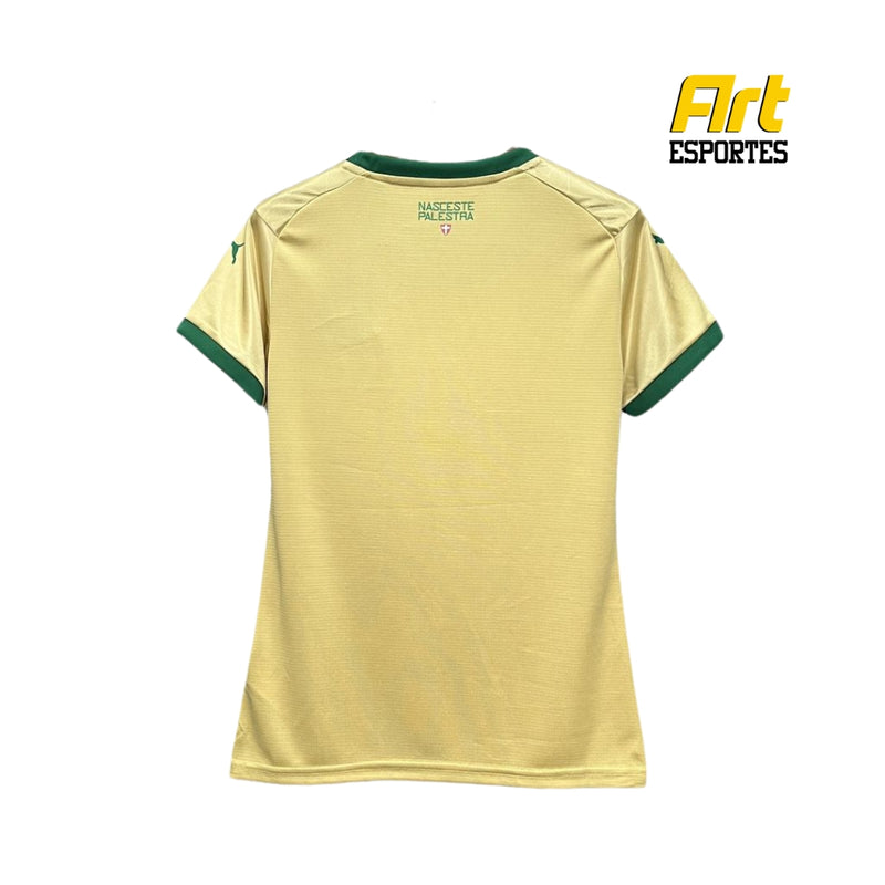 Camisa Palmeiras III Feminina Puma 24/25 - Versão Torcedor Dourado