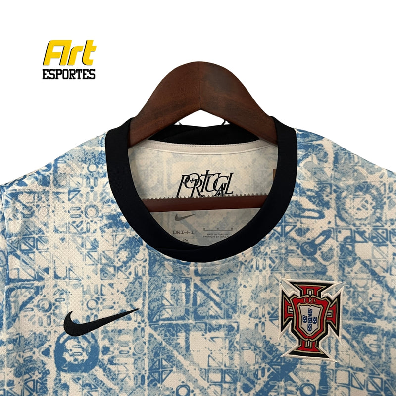 Camisa Portugal II Feminina 2024/25 Nike Versão Torcedor Azul