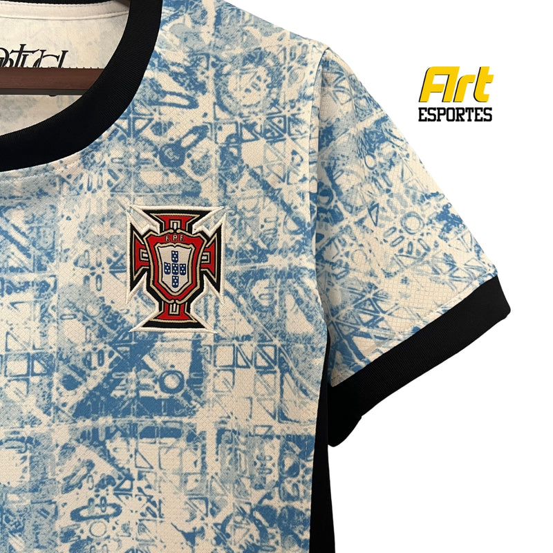 Camisa Portugal II Feminina 2024/25 Nike Versão Torcedor Azul