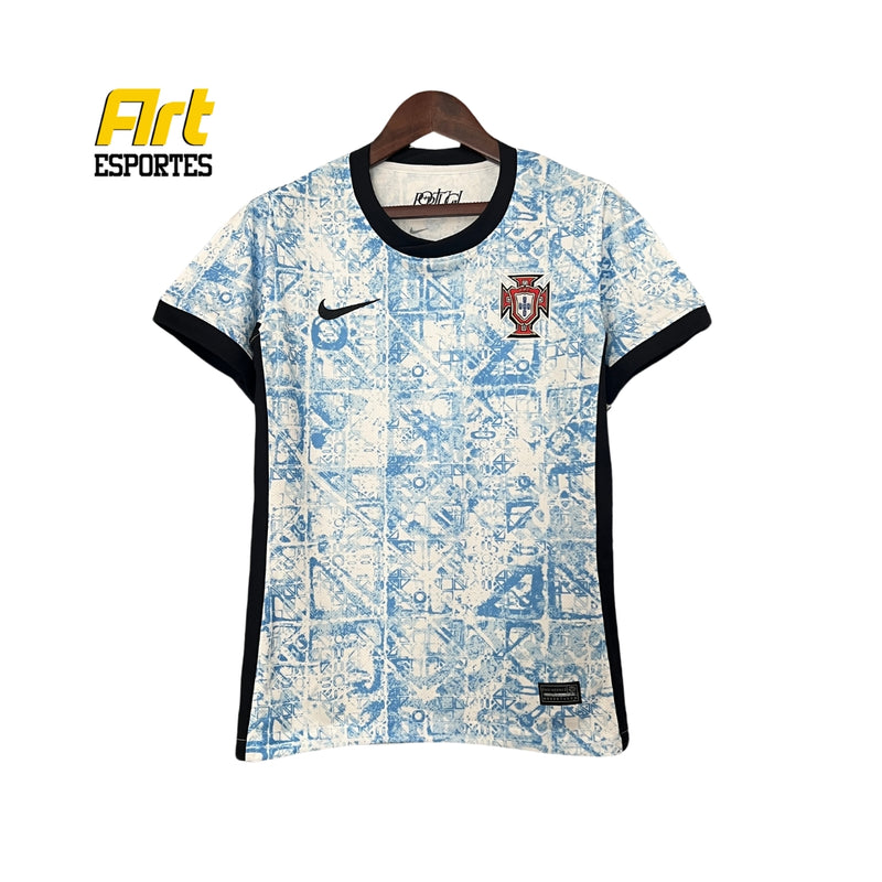 Camisa Portugal II Feminina 2024/25 Nike Versão Torcedor Azul