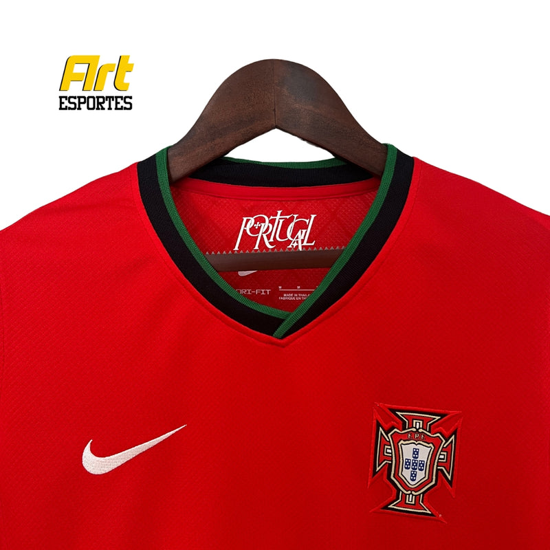 Camisa Portugal I Feminina 2024/25 Nike Versão Torcedor Vermelho