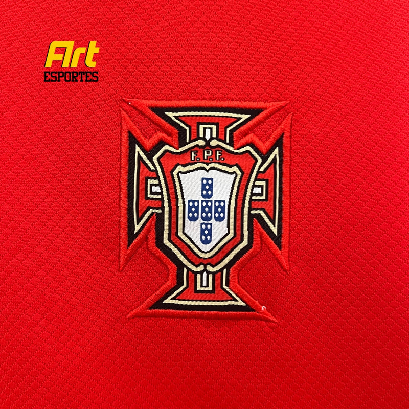 Camisa Portugal I Feminina 2024/25 Nike Versão Torcedor Vermelho