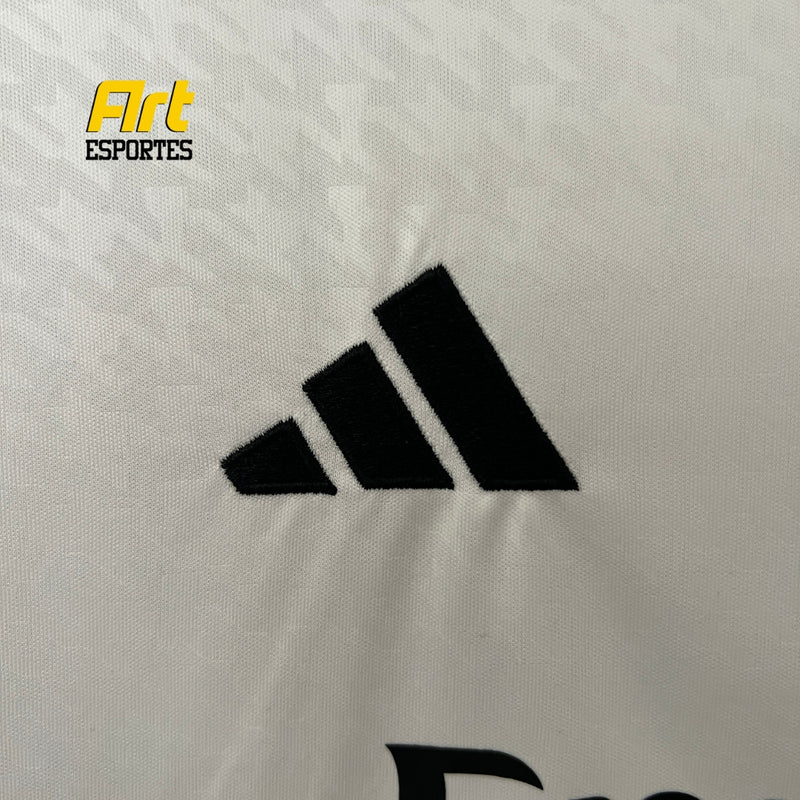 Camisa Real Madrid I Feminina 2024/25 Adidas Versão Torcedor Branco