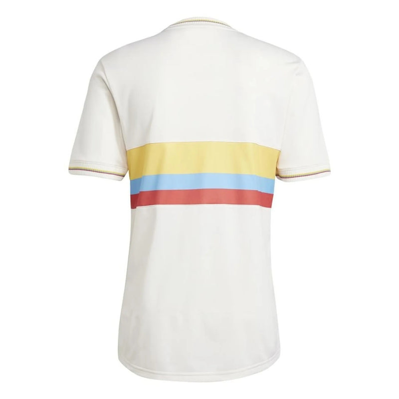 Camisa Colômbia 100 Anos Concept 24/25 - Adidas Versão Torcedor Branco Amarelo