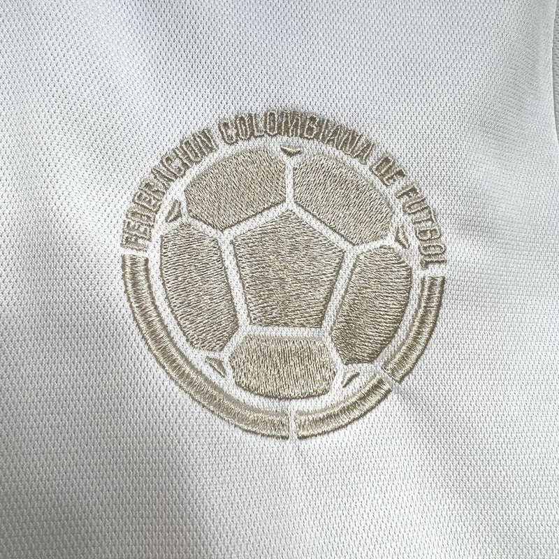 Camisa Colômbia 100 Anos Concept 24/25 - Adidas Versão Torcedor Branco Amarelo