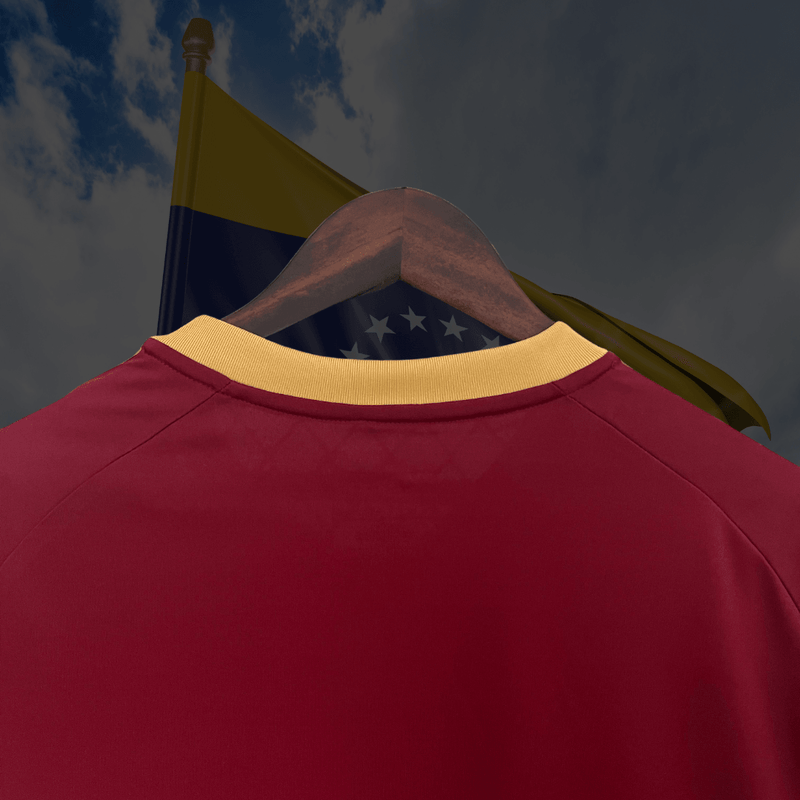 Camisa da Venezuela Home 2024 Versão Torcedor - Adidas Vermelho Bordô Amarelo