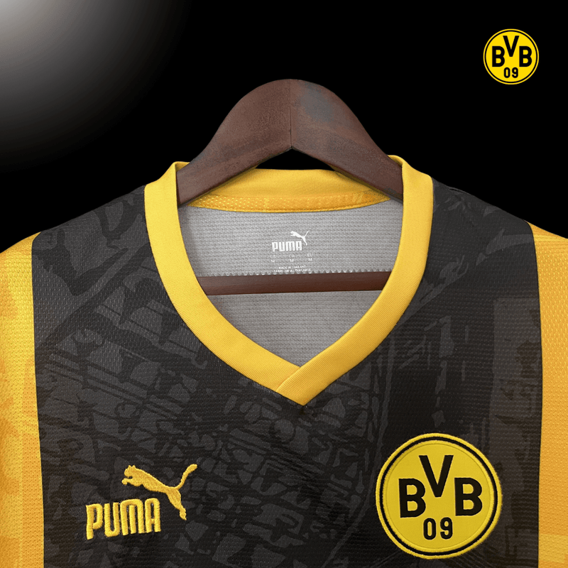 Camisa Borussia Dortmund BVB Concept 2024/2025 - Versão Torcedor Amarelo, Preto, Branco Puma