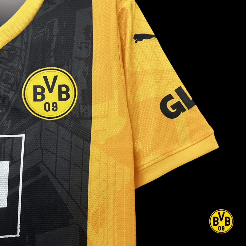 Camisa Borussia Dortmund BVB Concept 2024/2025 - Versão Torcedor Amarelo, Preto, Branco Puma