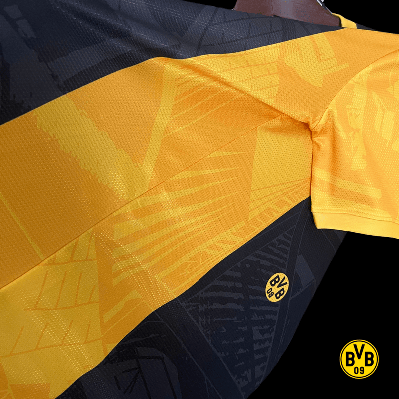 Camisa Borussia Dortmund BVB Concept 2024/2025 - Versão Torcedor Amarelo, Preto, Branco Puma