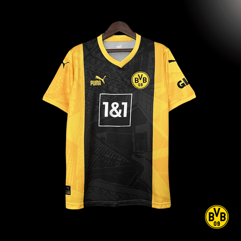 Camisa Borussia Dortmund BVB Concept 2024/2025 - Versão Torcedor Amarelo, Preto, Branco Puma