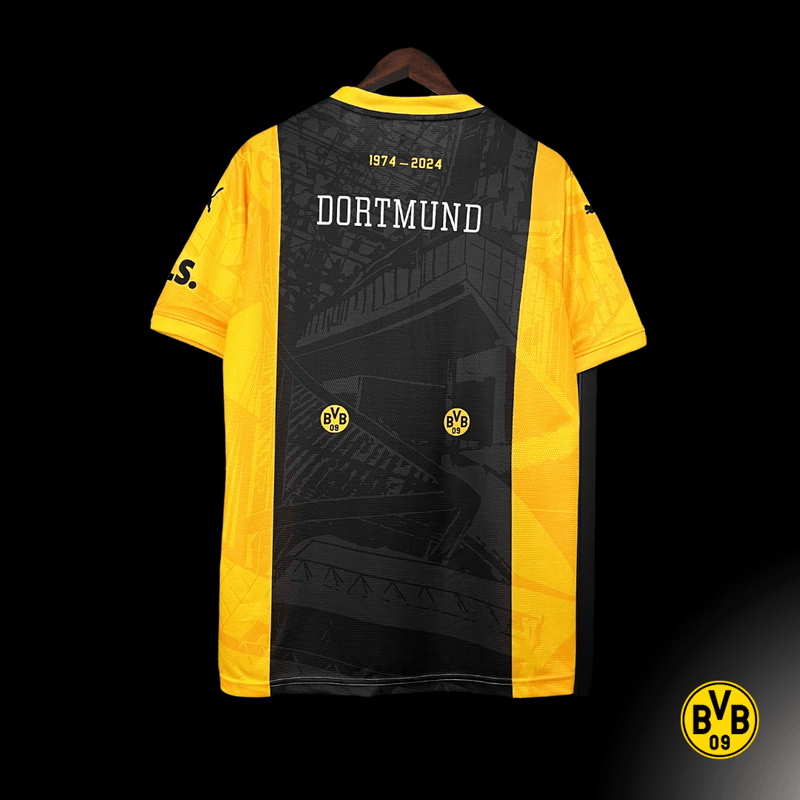 Camisa Borussia Dortmund BVB Concept 2024/2025 - Versão Torcedor Amarelo, Preto, Branco Puma