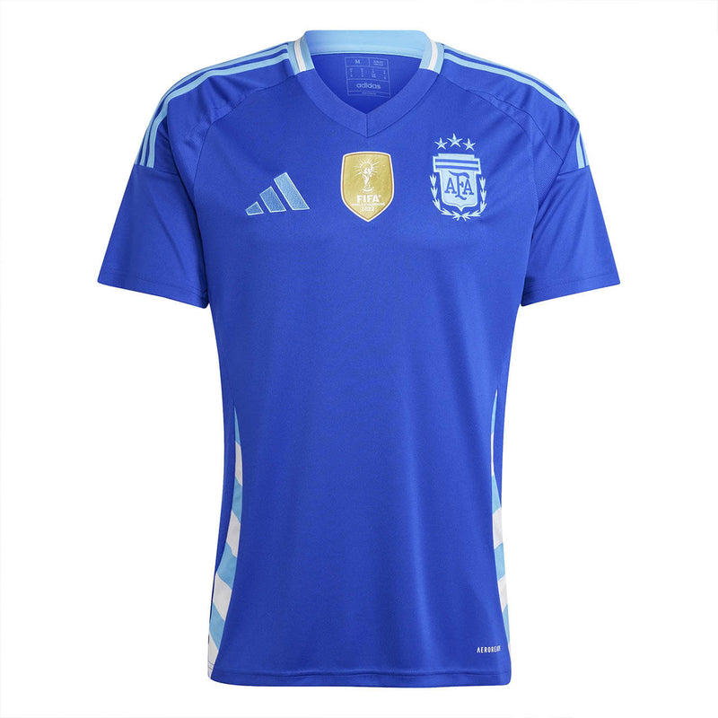 Camisa Argentina II 2024/25 - Versão torcedor + Patch de Campeão Azul