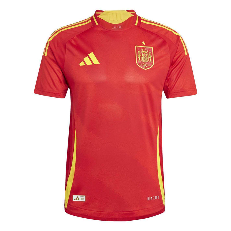 Camisa-titular-da-Espanha-2024-2025-Adidas-bordado-vermelho-amarelo-versao-torcedor