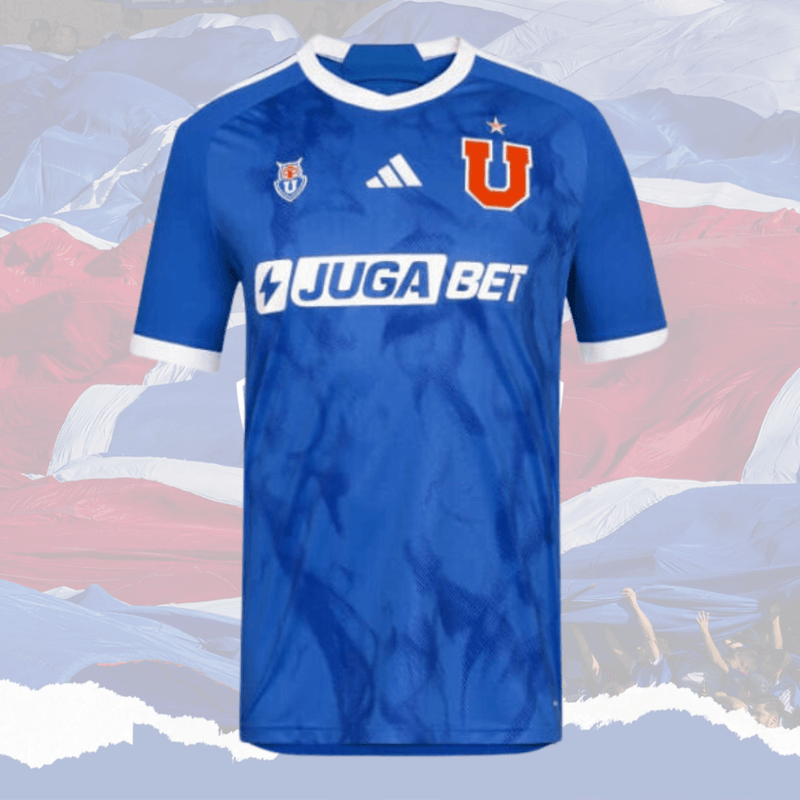 Camisa Universidad Del Chile Home 2024/2025 Versão Torcedor - Adidas Azul, Branco e Vermelho