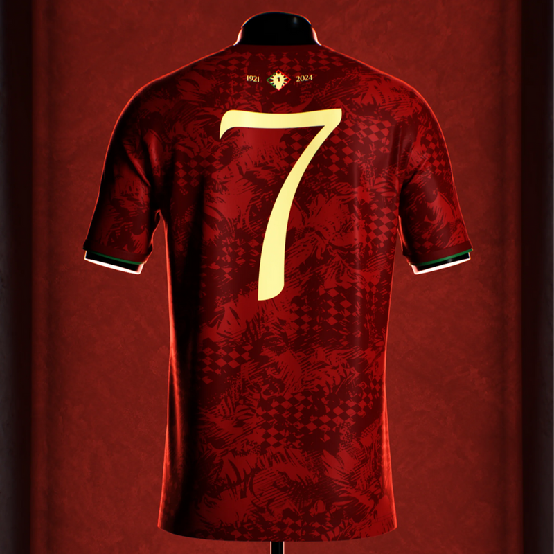 camisa-portugal-thesiu-comma-football-24-25-vermelho-amarelo-cristiano-ronaldo-especial