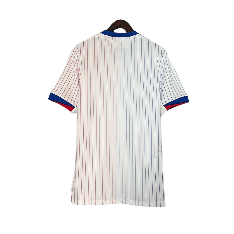 camisa-frança-I-titular-24-25-bordado-branco-azul-vermelho-versao-torcedor-mbappe