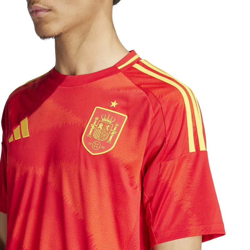 Camisa-titular-da-Espanha-2024-2025-Adidas-bordado-vermelho-amarelo-versao-torcedor