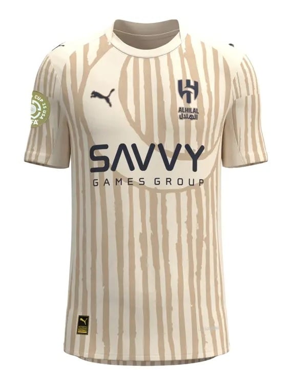 Camisa Al Hilal 2025/26 Mundial de Clubes Bege + Patch