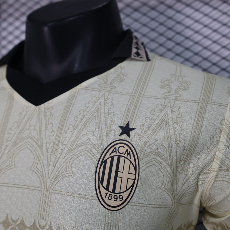 camisa-acmilan-IV-away-versão-jogador-offwhite-pleasueres-23-24-manga-curta-silk-emborrachado