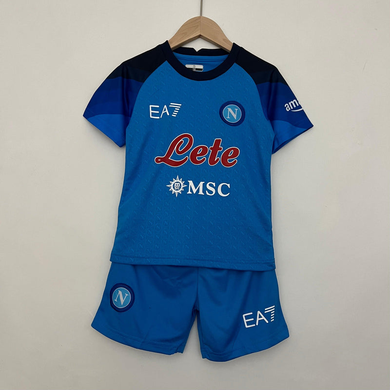 Kit Infantil Futebol Napoli Home 23/24