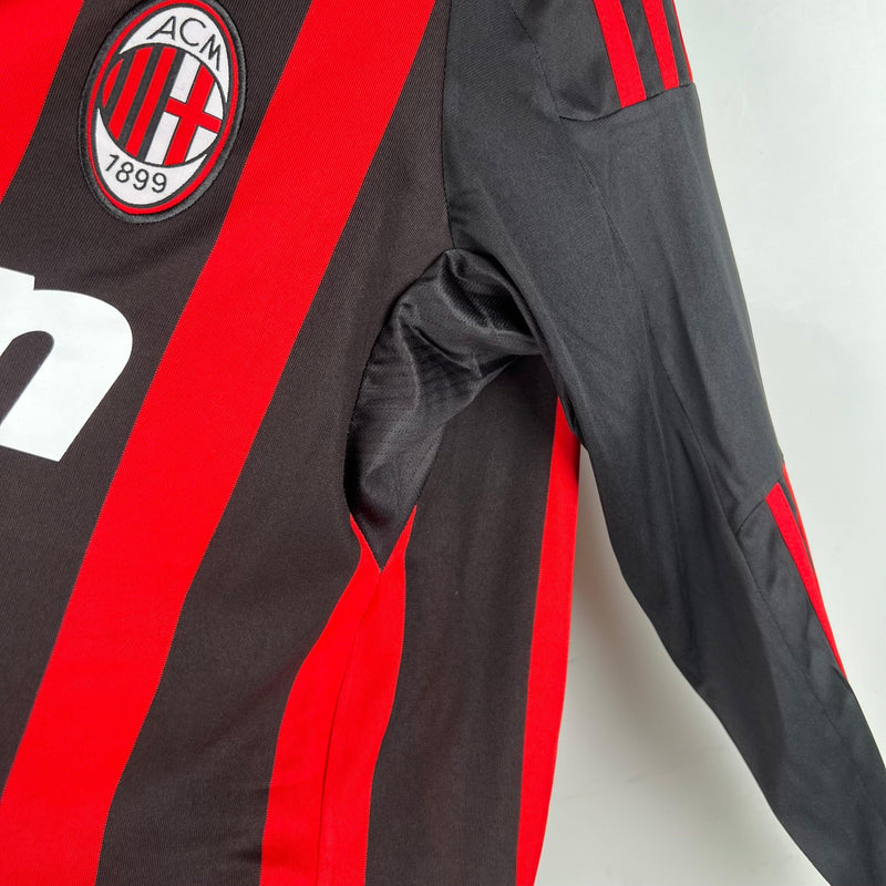 Camisa Retrô Milan Home Manga Longa - Adidas 2008/09