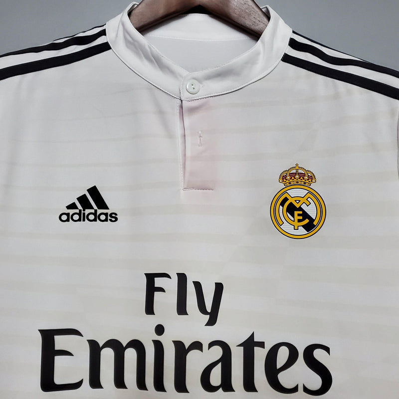 camisa-real-madrid-I-home-titular-14-15-retrô-gola-branca-botão-listras-prata-bordado-manga-curta-adizero