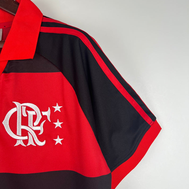 Camisa Flamengo I Retrô - Adidas 1987 Vermelho Preto Polo