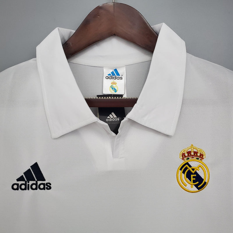 camisa-real-madrid-titular-I-retrô-branca-gola-polo-2002-2003-zidane-beckham-figo-roberto-carlos