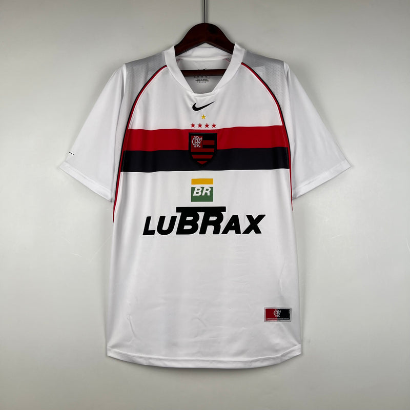 camisa-mengo-retrô-II-away-2002-branco-vermelho-lubrax