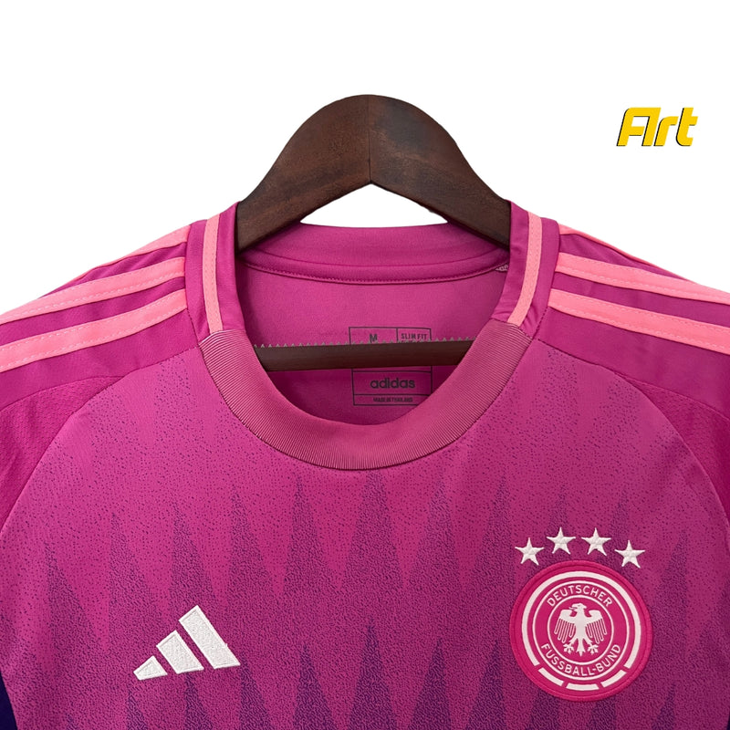 Camisa Alemanha II Away Feminina 2024/25 Adidas Rosa e Roxo