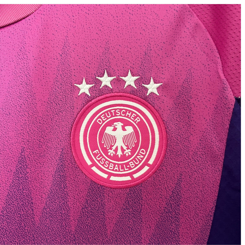 Camisa Alemanha II Away Feminina 2024/25 Adidas Rosa e Roxo