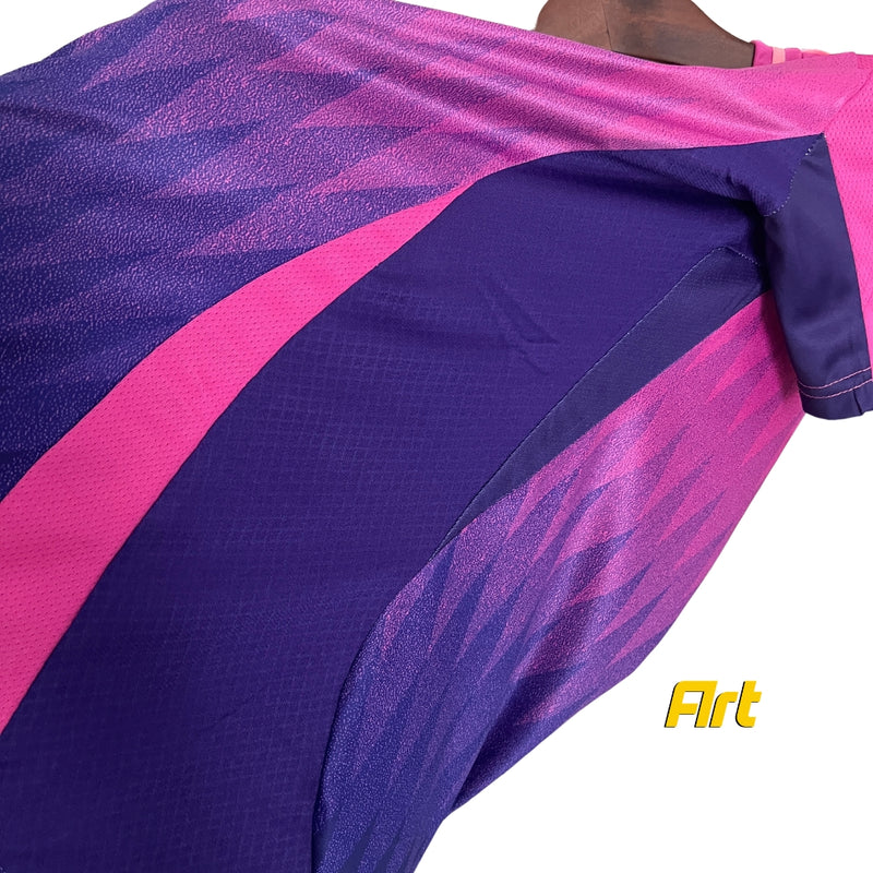 Camisa Alemanha II Away Feminina 2024/25 Adidas Rosa e Roxo