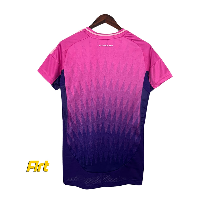 Camisa Alemanha II Away Feminina 2024/25 Adidas Rosa e Roxo