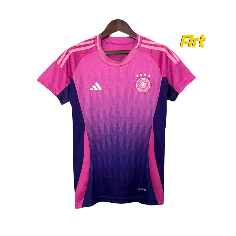 Camisa Alemanha II Away Feminina 2024/25 Adidas Rosa e Roxo