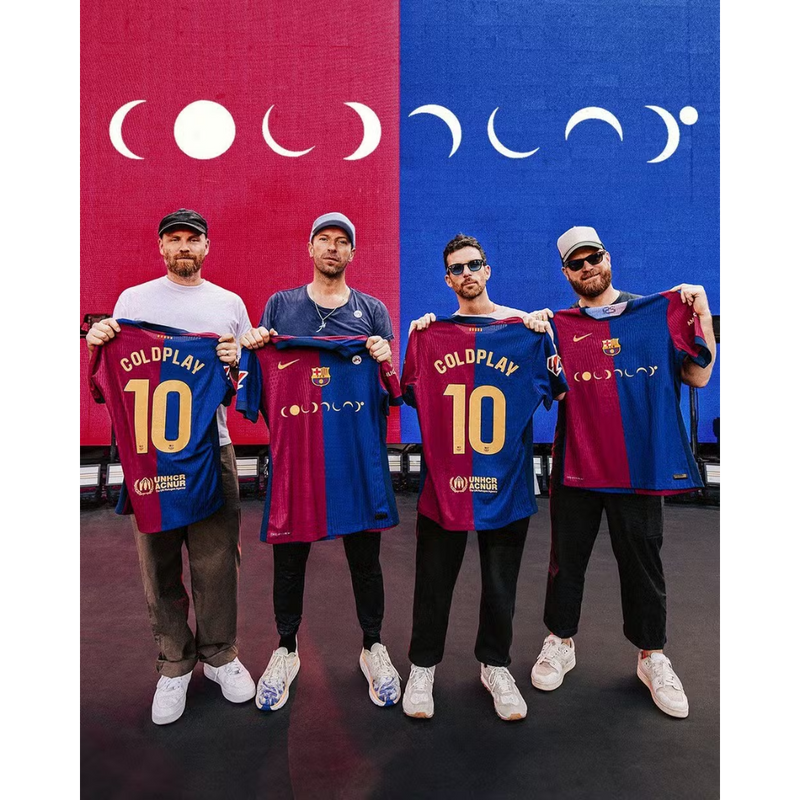 Camisa Barcelona Concept Coldplay 24/25 - Versão Torcedor