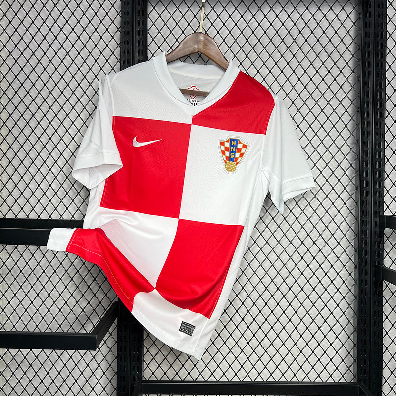 camisa-croacia-home-24-25-vermelho-branco-bordado-versao-torcedor-nike-seleção-croata-modric