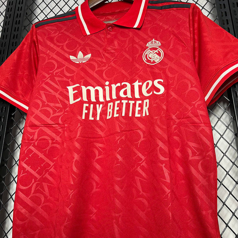 Camisa Real Madrid Vermelha 24/25 Concept - Versão Torcedor