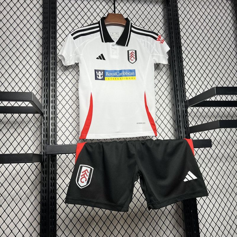 Conjunto Fulham Infantil l 24/25 - Branco Preto