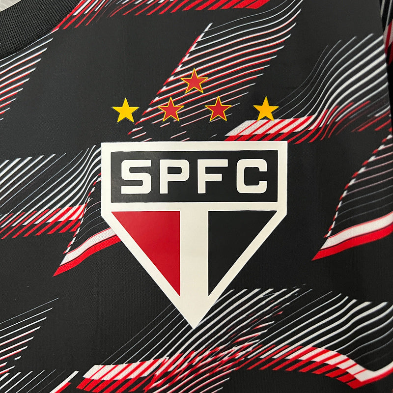 Camisa do São Paulo Pré Jogo 24/25 - Preto