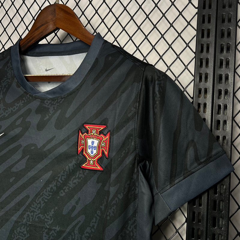 camisa-portugal-goleiro-24-25-preto-cinza-nike-versao-torcedor-bordado-drifit